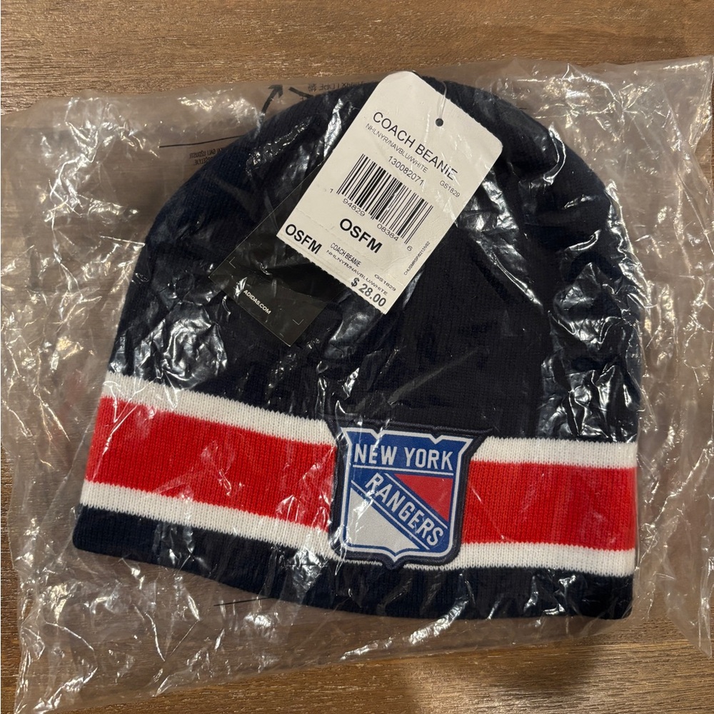 New York Rangers Kids Beanie - Navy and Red